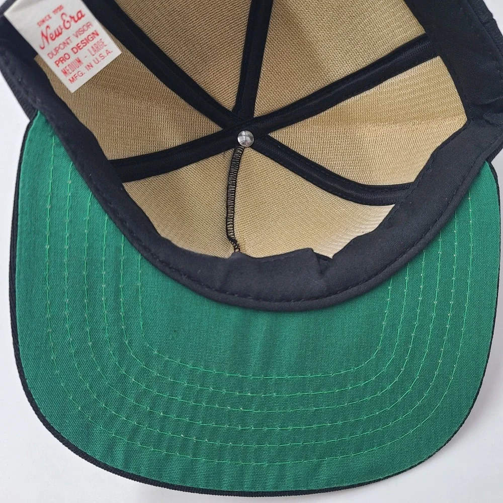 Vintage Pittsburgh Steelers Hat Snapback New Era Black Yellow NFL Foam USA Men